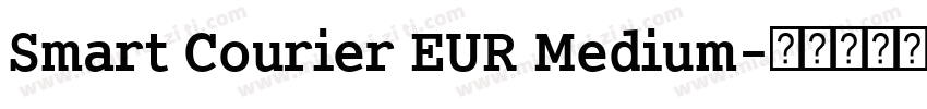 Smart Courier EUR Medium字体转换